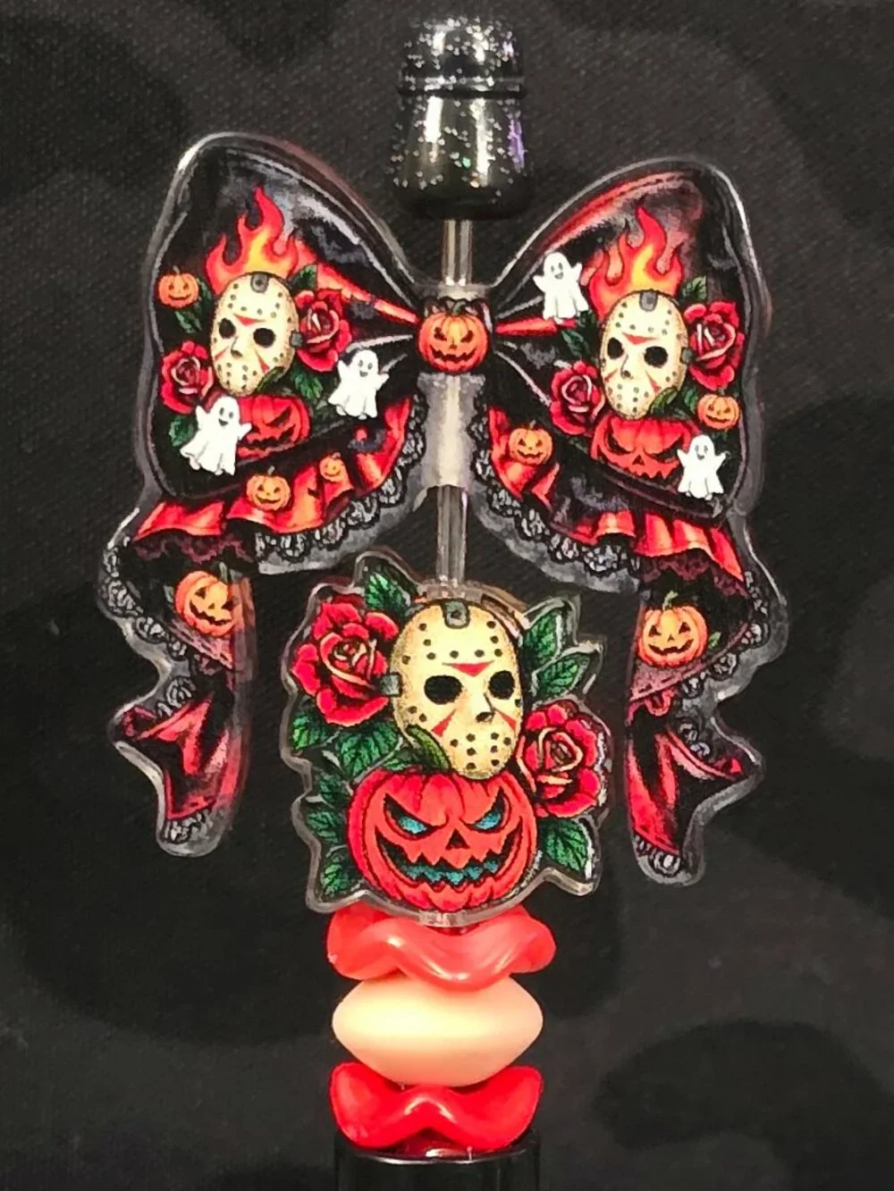 Friday the 13th Jason Halloween Acrylic Novelty Spinner Pen